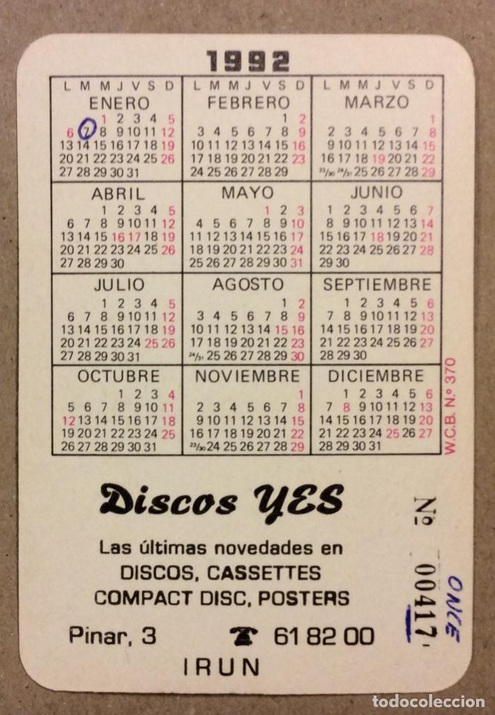 Coleccionismo calendarios: DISCOS YES (IRUN). CALENDARIO PUBLICITARIO DE 1992. PISCIS