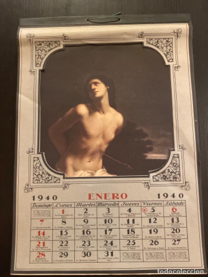 Coleccionismo Calendarios: Calendario 1940 Juan Bargu&ntilde;o pinturas religion museo Del Prado 34 cm x 24 cm laminas