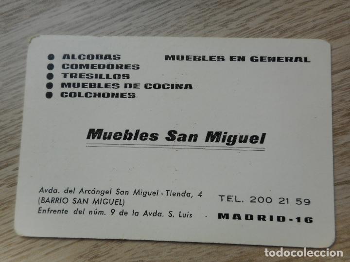Coleccionismo calendarios: ANTIGUO CALENDARIO MUEBLES SAN MIGUEL MADRID 1968