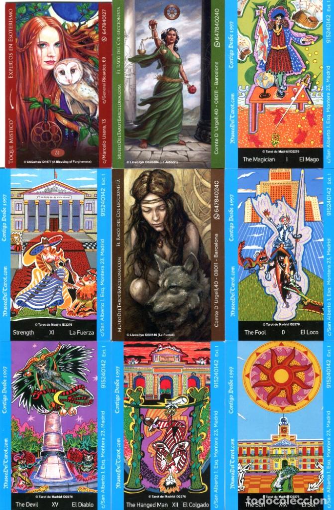 Coleccionismo calendarios: 9 Calendario bolsillo - MUSEO DEL TAROT - A&Ntilde;O 2019
