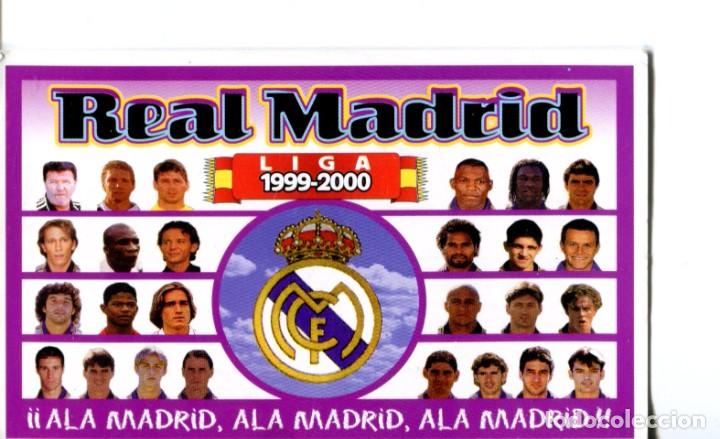 Coleccionismo calendarios: CALENDARIO DE FUTBOL DEL REAL MADRID 2000