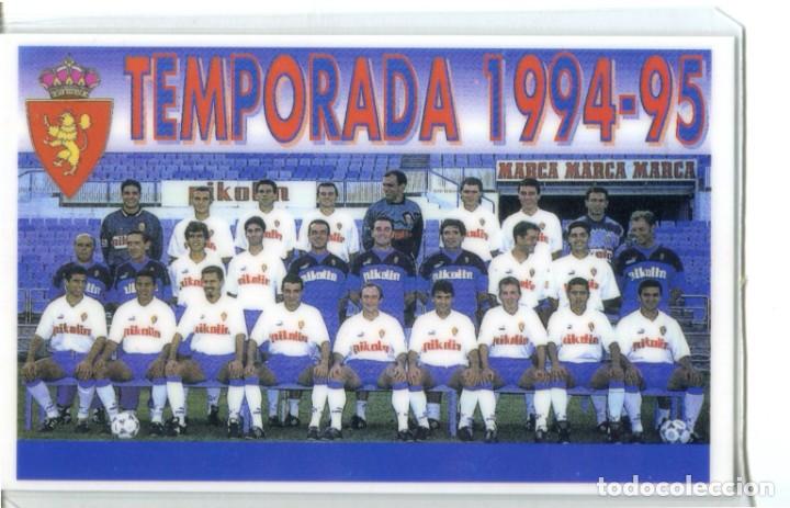 Coleccionismo calendarios: CALENDARIO FUTBOL ZARAGOZA 1995