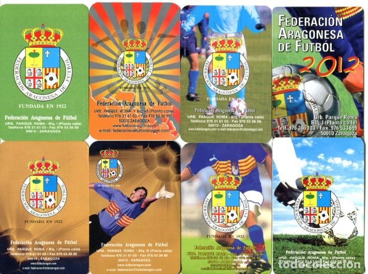 Coleccionismo calendarios: 8 CALENDARIOS FUTBOL FEDERACION ARAGONESA DE FUTBOL DISTINTOS A&Ntilde;OS
