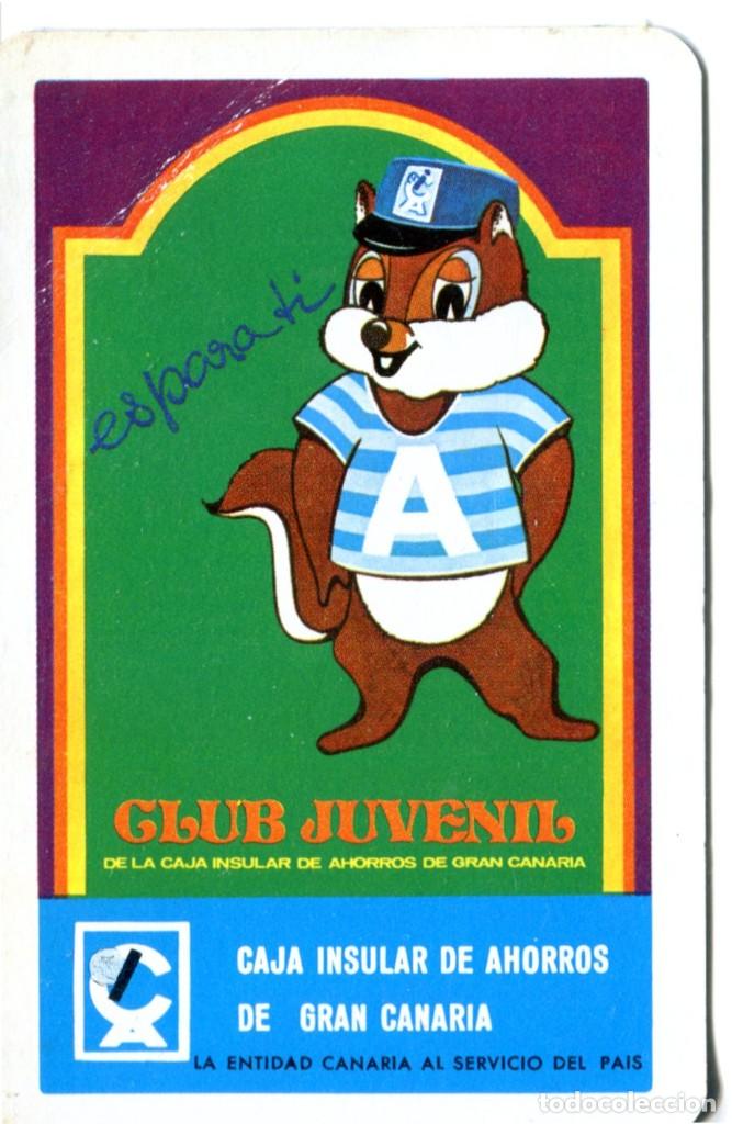 Colecionismo Calend&aacute;rios: CALENDARIO DE H. FOURNIER -CLUB JUVENIL CAJA INSULAR DE AHORROS DE GRAN CANARIA -A&Ntilde;O 1975 DEFECTUOSO