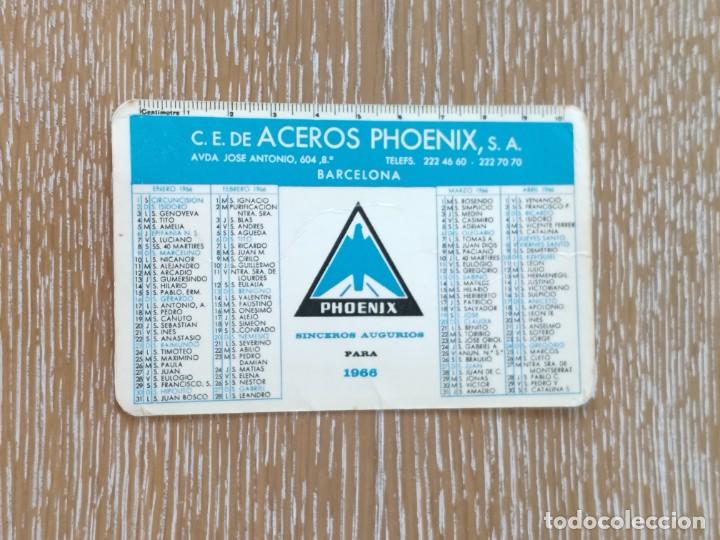 Collectionnisme Calendriers: VCK 3199 CALENDARIO BOLSILLO - A&Ntilde;O 1966 - ACEROS PHOENIX - BARCELONA