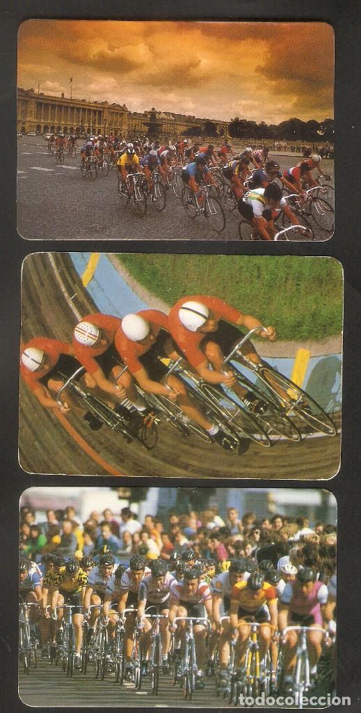 Coleccionismo Calendarios: 3 CALENDARIOS DE BOLSILLO DE SERIE A&Ntilde;OS 1988 -1992 DEPORTES - CICLISMO - VER FOTO REVERSO