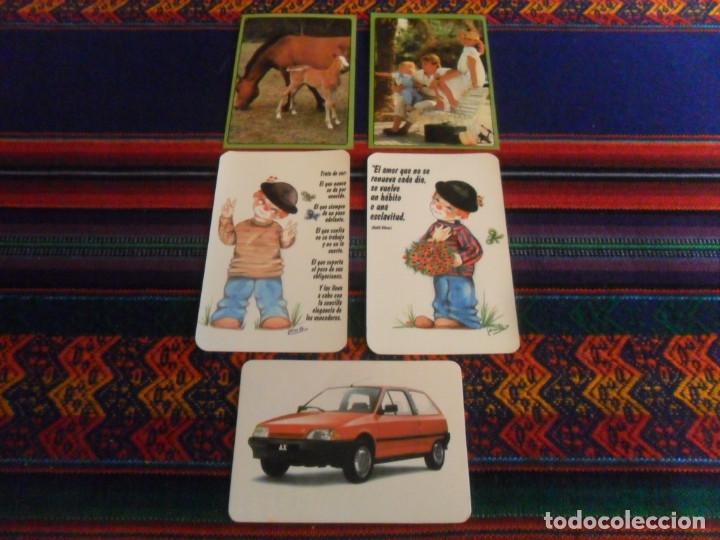 Coleccionismo Calendarios: LOTE 5 CALENDARIOS SIN USO A&Ntilde;O 1989 2 SIN PUBLICIDAD, CITR&Ouml;EN AX, CABALLO, POTRO, PAYASOS, FAMILIA.
