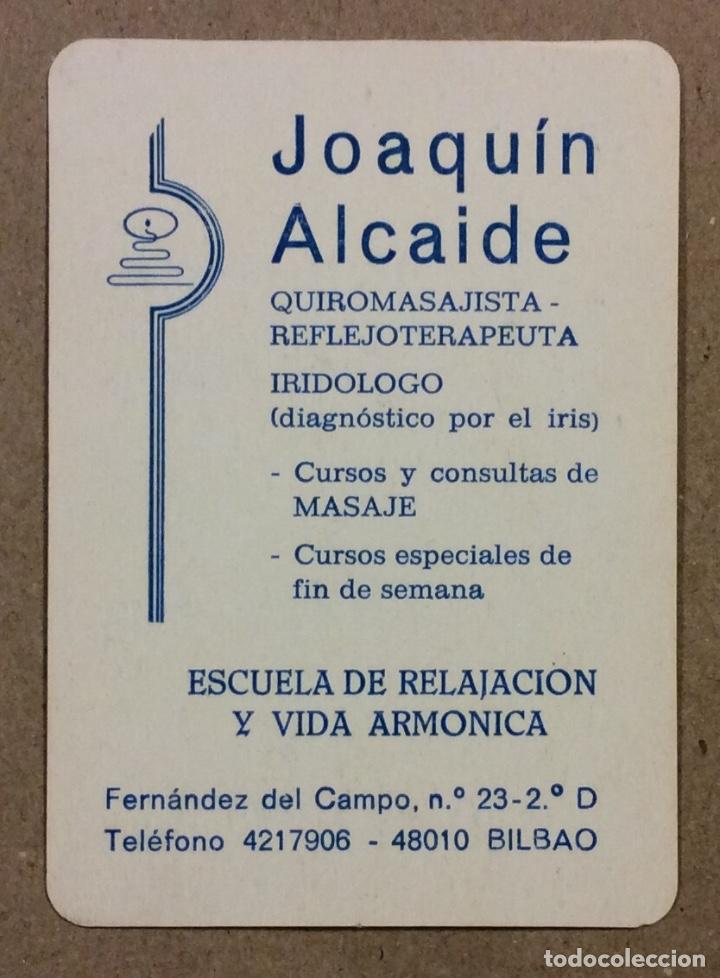 Collectables Calendars: QUIROMASAJISTA JOAQU&Iacute;N ALCAIDE (BILBAO). CALENDARIO PUBLICITARIO DE 1991.