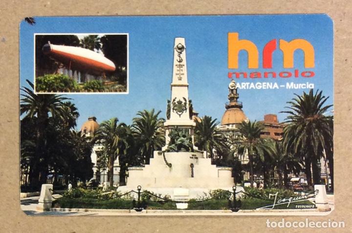Colecionismo Calend&aacute;rios: APARTAMENTOS TUR&Iacute;STICOS HOTEL Y RESTAURANTE MANOLO (CARTAGENA). CALENDARIO PUBLICITARIO DE 1994