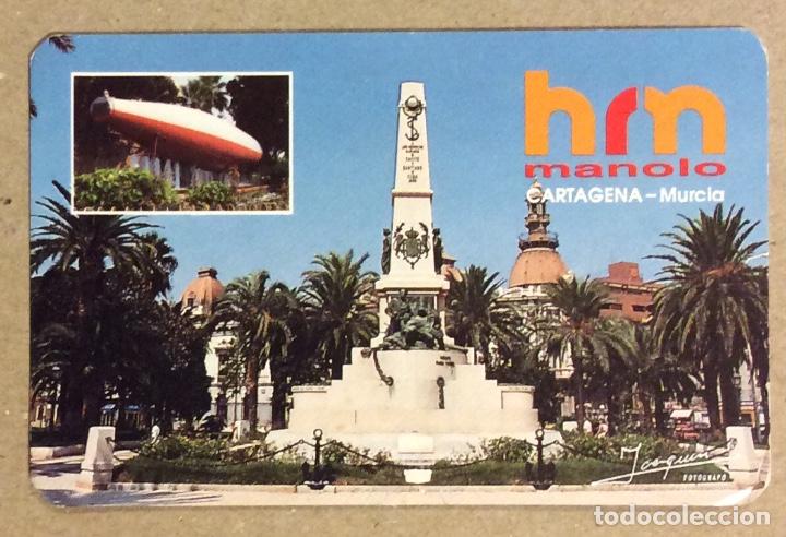 Collectionnisme Calendriers: APARTAMENTOS TUR&Iacute;STICOS HOTEL Y RESTAURANTE MANOLO (CARTAGENA). CALENDARIO PUBLICITARIO DE 1992.