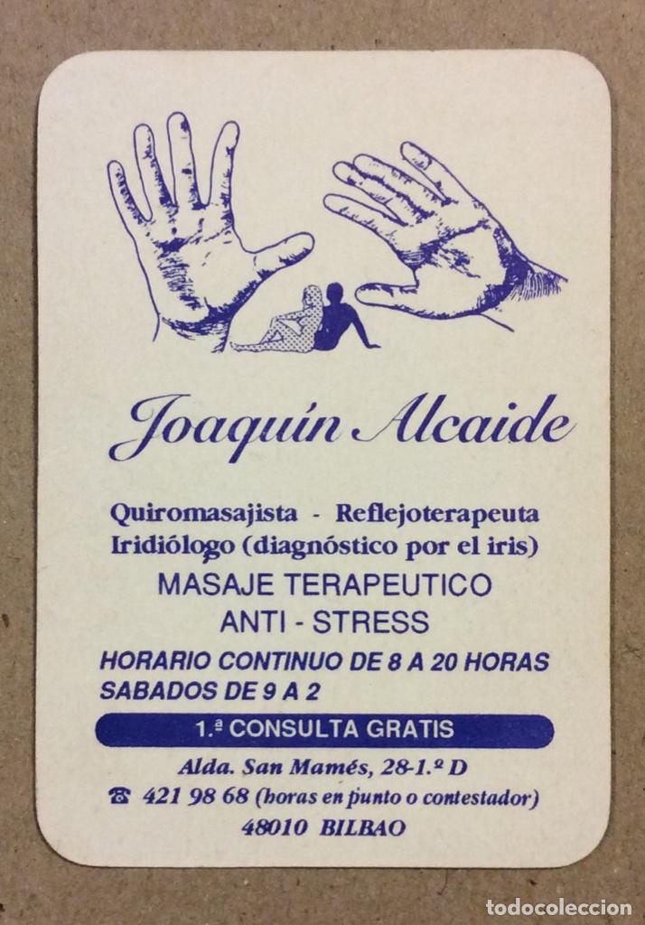 Collectables Calendars: QUIROMASAJISTA JOAQU&Iacute;N ALCAIDE (BILBAO). CALENDARIO PUBLICITARIO DE 1993.