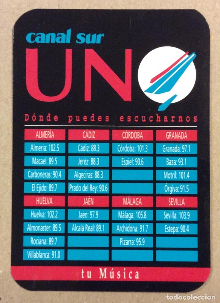 Collectables Calendars: CANAL SUR UNO. CALENDARIO PUBLICITARIO DE 1999.