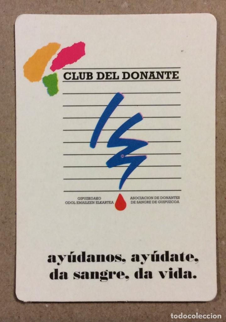 Coleccionismo calendarios: ASOCIACI&Oacute;N DE DONANTES DE SANGRE DE GUIP&Uacute;ZCOA. CALENDARIO PUBLICITARIO DE 1997.
