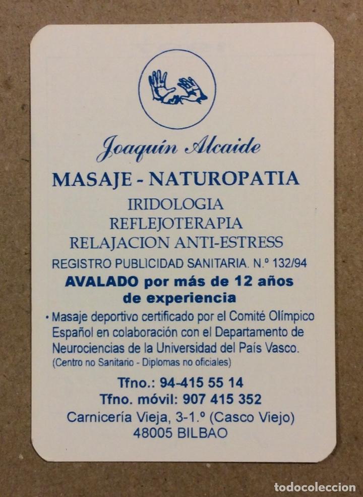 Coleccionismo calendarios: QUIROMASAJISTA JOAQU&Iacute;N ALCAIDE (BILBAO). CALENDARIO PUBLICITARIO DE 1997.