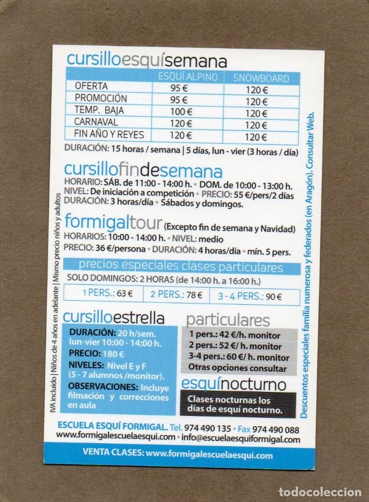 Coleccionismo calendarios: Calendario de Publicidad 2013 - ESCUELA ESQUI FORMIGAL