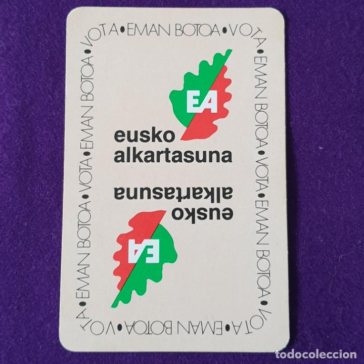 Sammeln von Kalendern: CALENDARIO FOURNIER. EA EUSKO ALKARTASUNA. 1990