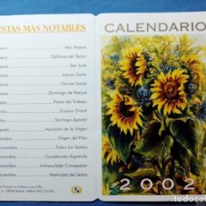Coleccionismo Calendarios: CALENDARIO 2002
