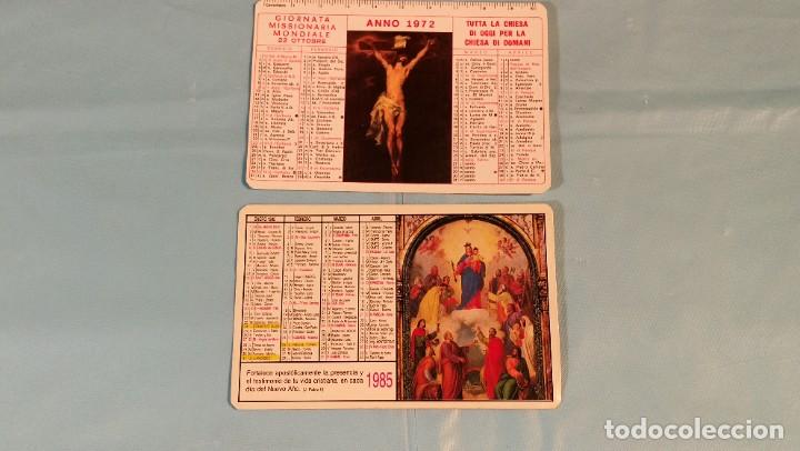 Sammeln von Kalendern: Lote 2 calendarios festividades RELIGIOSO, Italia y Salesianos 1972 y 1985
