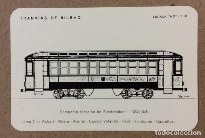 Coleccionismo calendarios: TRANV&Iacute;AS DE BILBAO L&Iacute;NEA 7, COMPA&Ntilde;&Iacute;A VASCA DE ELECTRICIDAD. CALENDARIO PUBLICITARIO DE 1993 FILATELI