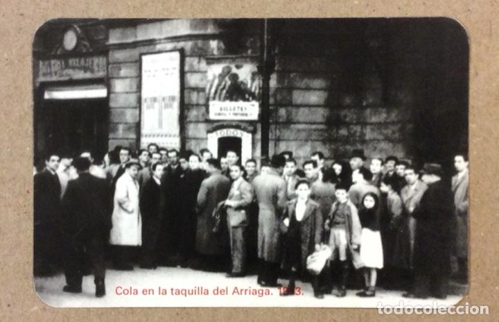 Coleccionismo Calendarios: COLA DE LA TAQUILLA DEL ARRIAGA (BILBAO). CALENDARIO PUBLICITARIO DE 1999 FILATELIA UNAMUNO.