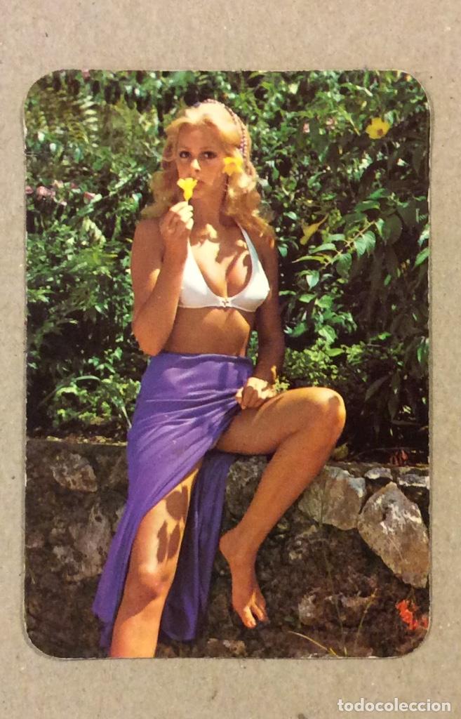 Collectables Calendars: FERRETER&Iacute;A LEAL Y TAXI L. TEMPRANO (ERANDIO). CALENDARIO PUBLICITARIO DE 1975. CHICA BIKINI