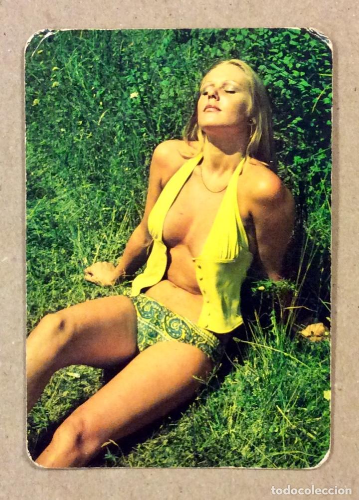Collectables Calendars: FERRETER&Iacute;A LEAL Y TAXI L. TEMPRANO (ERANDIO). CALENDARIO PUBLICITARIO DE 1976. CHICA BIKINI