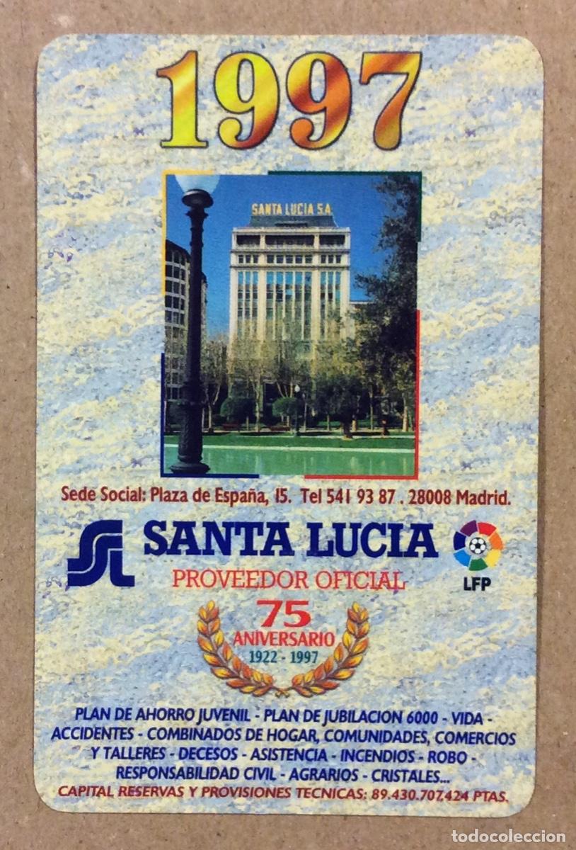 Colecionismo Calend&aacute;rios: SEGUROS SANTA LUC&Iacute;A 75 ANIVERSARIO. CALENDARIO PUBLICITARIO FOURNIER DE 1997.