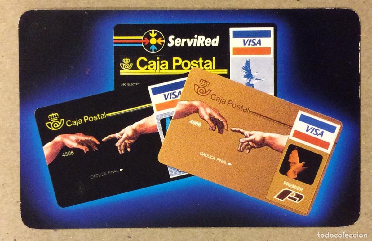 Coleccionismo calendarios: CAJA POSTAL - VISA. CALENDARIO PUBLICITARIO FOURNIER DE 1991.