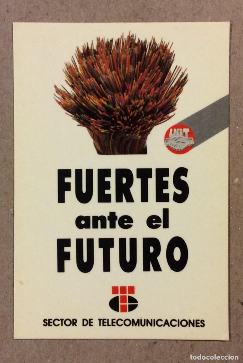 Coleccionismo calendarios: UGT SECTOR DE TELECOMUNICACIONES. CALENDARIO PUBLICITARIO DE 1990.