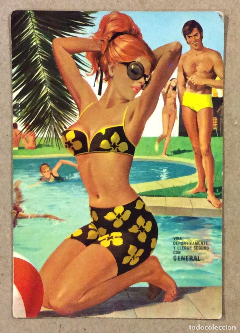 Collectables Calendars: VULCANIZADOS LUIS (BILBAO). CALENDARIO PUBLICITARIO DE 1970. CHICA BIKINI.
