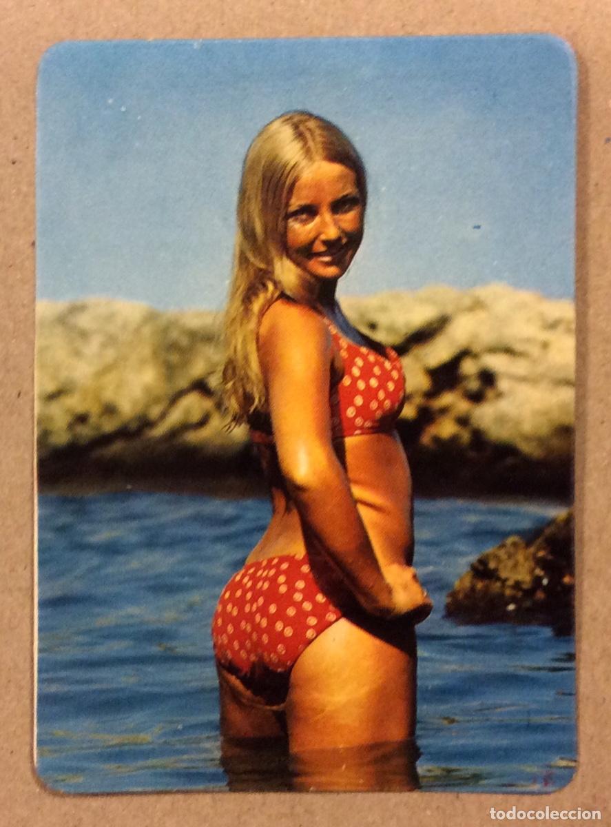 Collectables Calendars: AUTOCARES TOM&Aacute;S G. MAYORDOMO (PORTUGALETE). CALENDARIO PUBLICITARIO DE 1974. CHICA BIKINI.