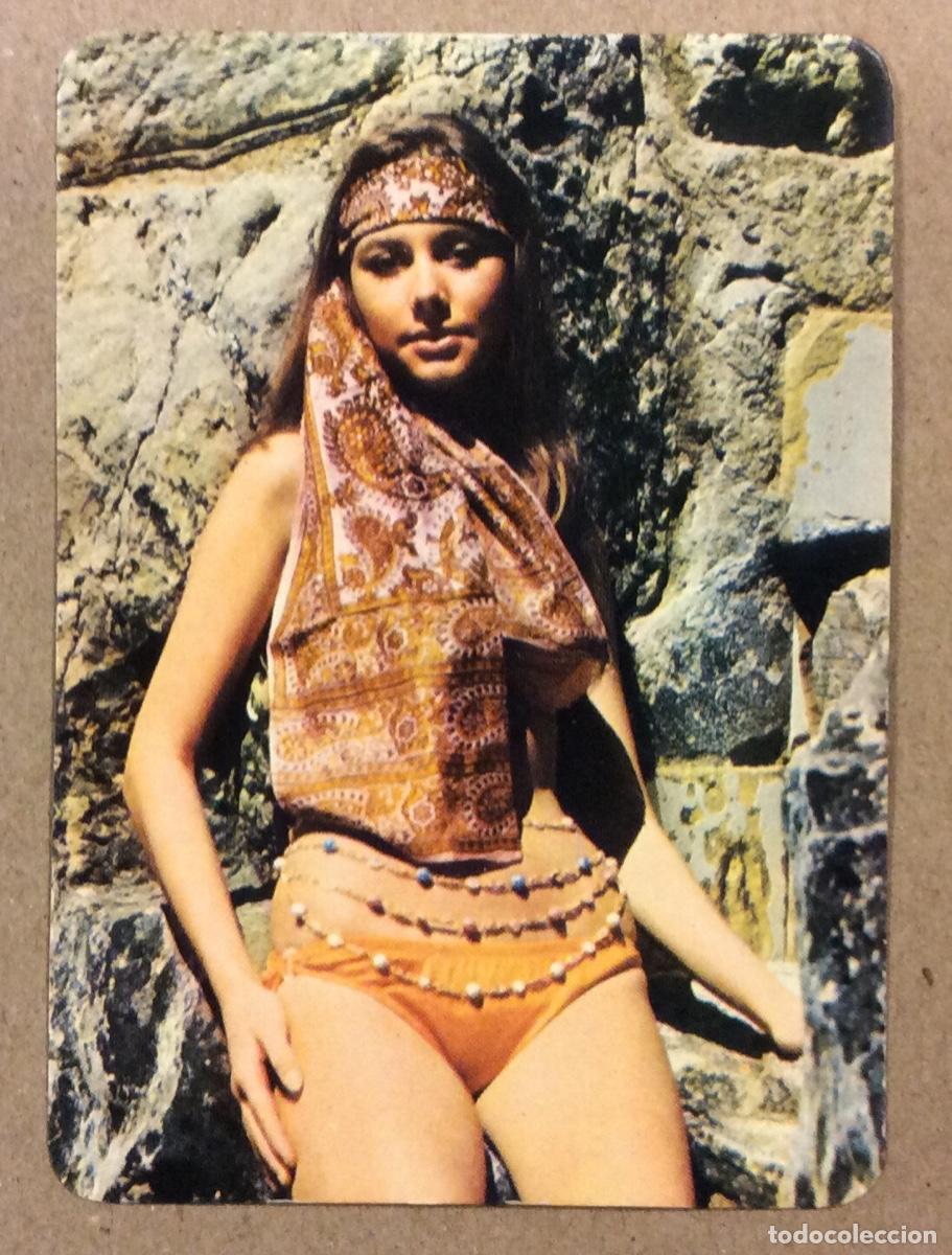 Coleccionismo Calendarios: AUTOCARES TOM&Aacute;S G. MAYORDOMO (PORTUGALETE). CALENDARIO PUBLICITARIO DE 1974. CHICA BIKINI.