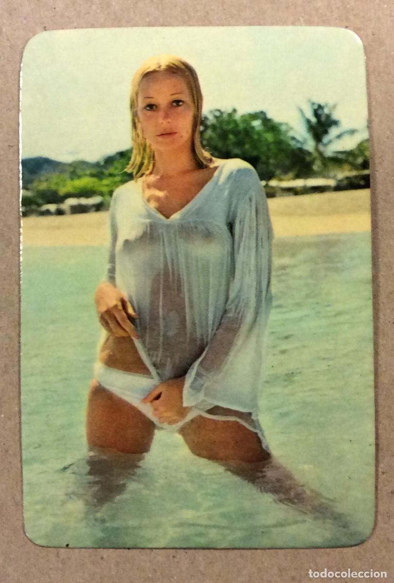 Collectables Calendars: AUTOCARES TOM&Aacute;S G&Oacute;MEZ MAYORDOMO (PORTUGALETE). CALENDARIO PUBLICITARIO DE 1975. CHICA BIKINI.