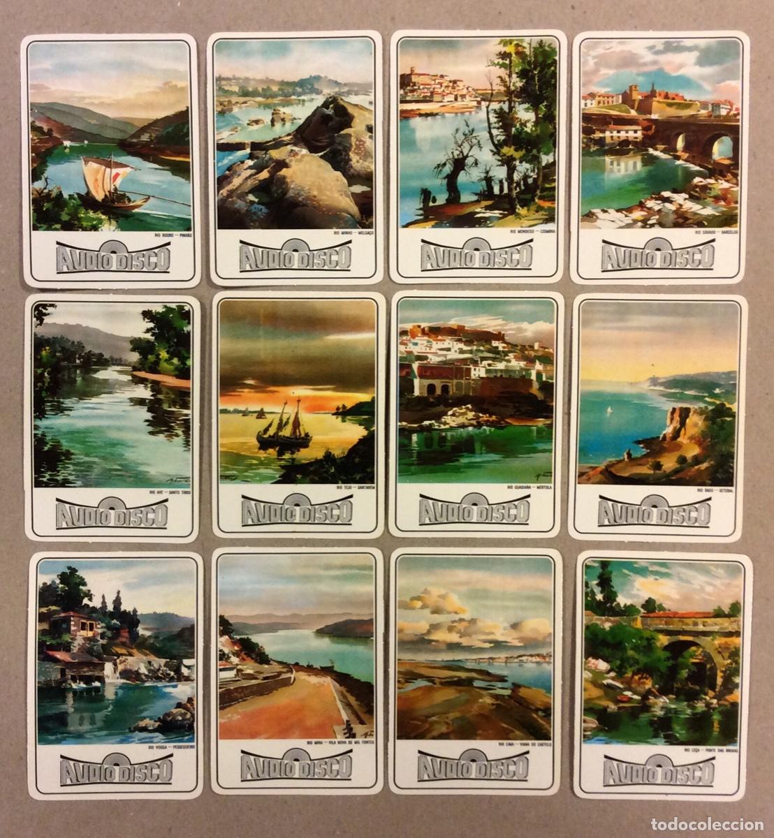 Coleccionismo calendarios: PINTURAS PAISAJES DE PORTUGAL. LOTE 12 CALENDARIOS PUBLICITARIOS DE 1987. AUDIO DISCO CENTRO COMER