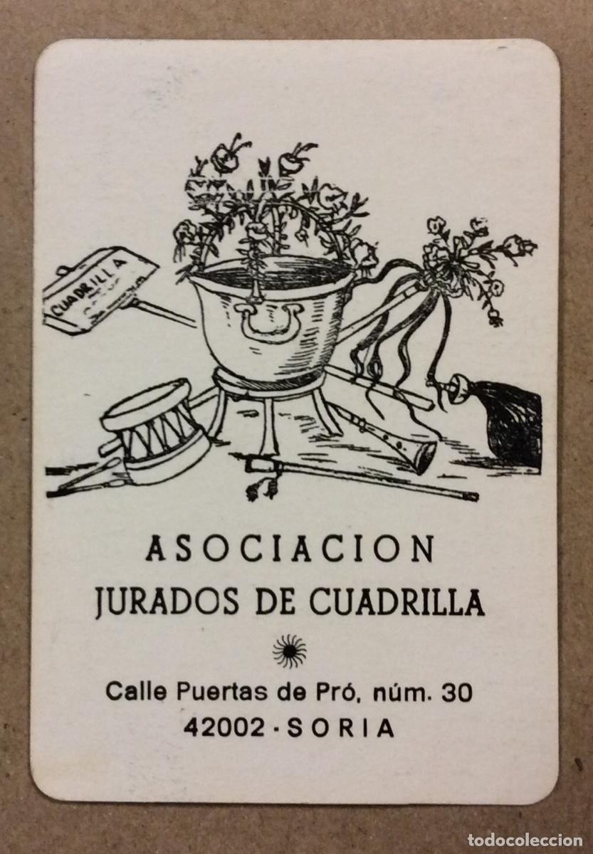 Colecionismo Calend&aacute;rios: ASOCIACI&Oacute;N JURADOS DE CUADRILLA (SORIA). CALENDARIO PUBLICITARIO DE 2001.