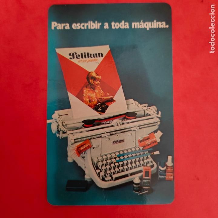 Coleccionismo Calendarios: calendario de publicidad, Pelikan, a&ntilde;o 1980