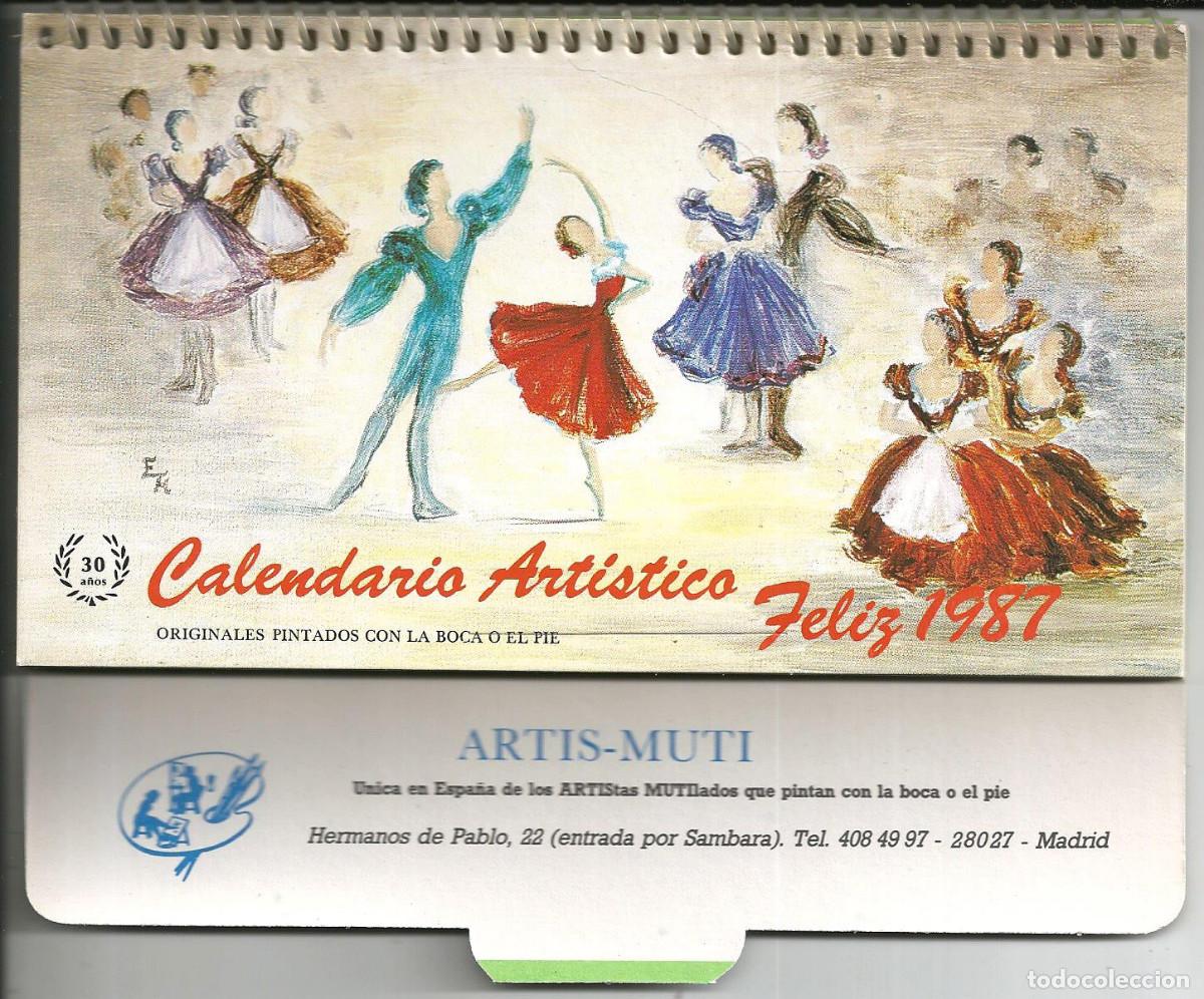 Colecionismo Calend&aacute;rios: CALENDARIO DE SOBREMESA, A&Ntilde;O 1987 - ARTIS-MUTI