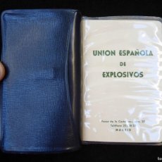 Coleccionismo Calendarios: AGENDA UNIÓN ESPAÑOLA DE EXPLOSIVOS, 1962. NUEVA. Lote 366226971