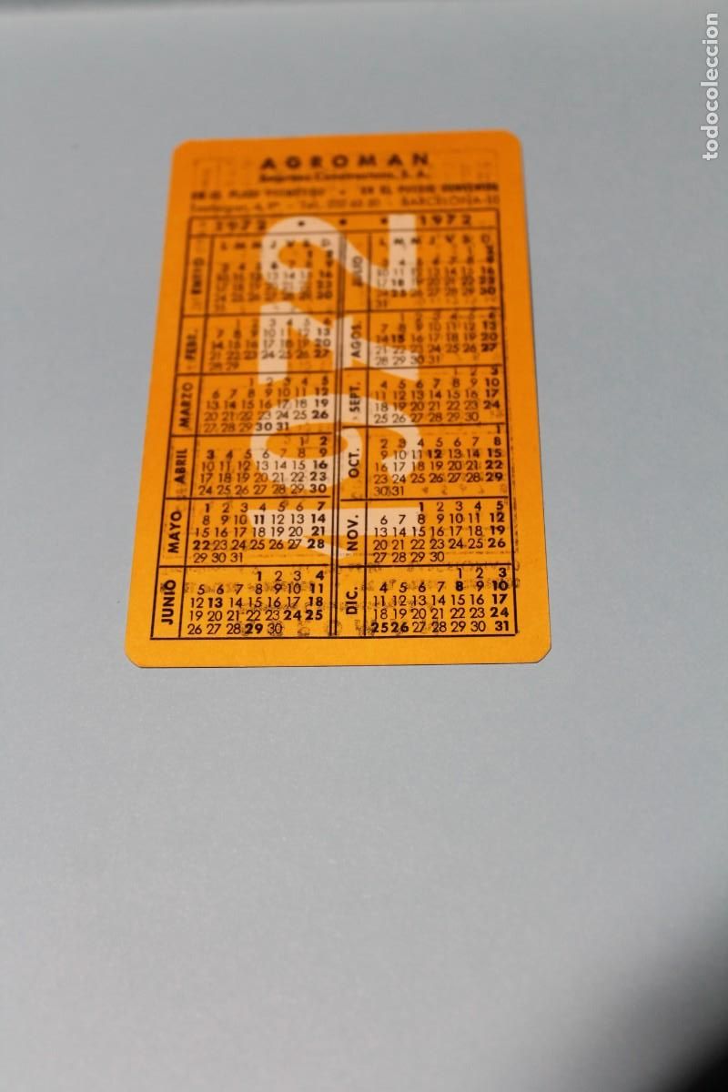Coleccionismo Calendarios: CALENDARIO AGROMAN. MODELO AMARILLO DE DOBLE CARA. A&Ntilde;OS 1972 - 1973. BARCELONA.