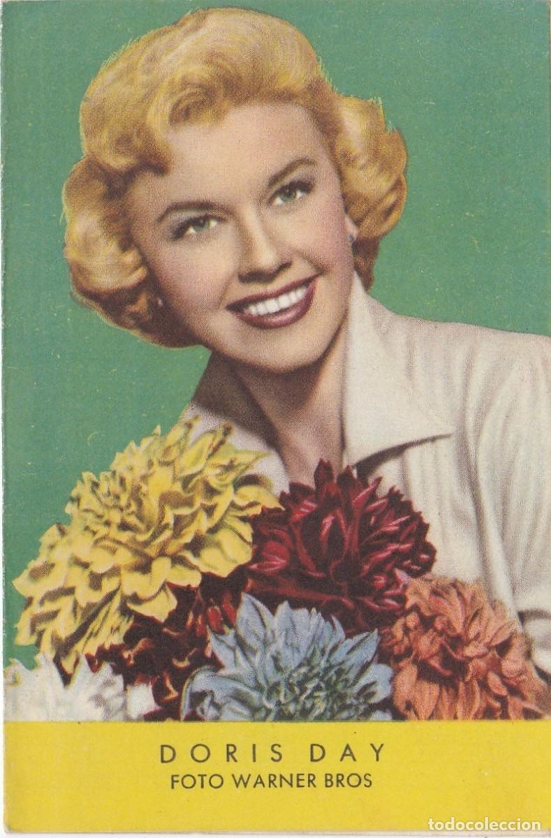 Coleccionismo Calendarios: Castellbisbal - Vinos Margarit - Calendario 1956 - Foto Doris Day (Warner Bros) - D&iacute;ptico - 102x67mm