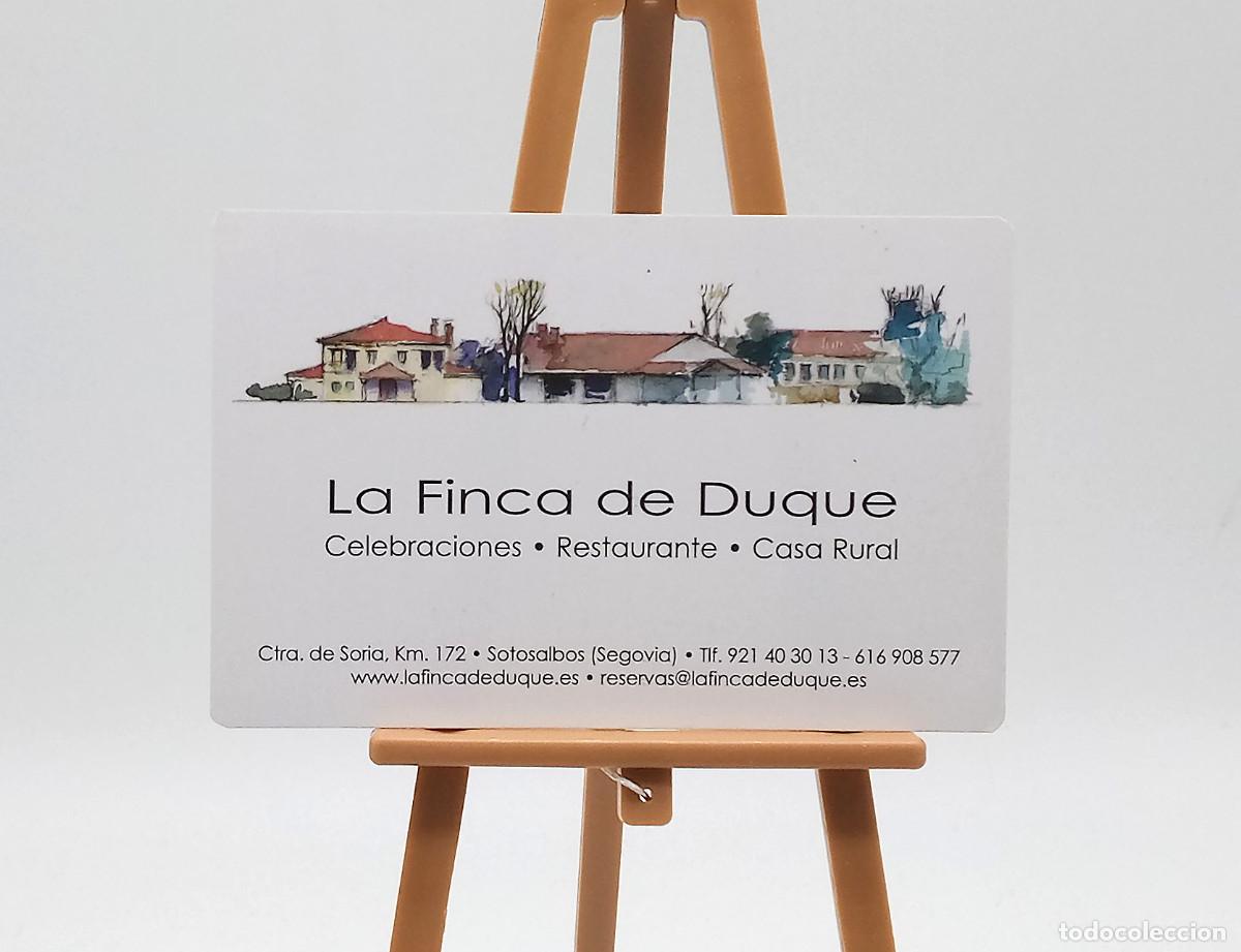 Colecionismo Calend&aacute;rios: Calendario de bolsillo - 2009 - Publicitario - La Finca de Duque - Sotosalbos (Segovia)