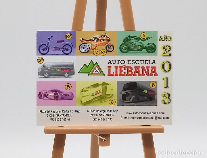 Coleccionismo Calendarios: Calendario de bolsillo - 2013 - Publicitario - Auto-Escuela Li&eacute;bana - Santander