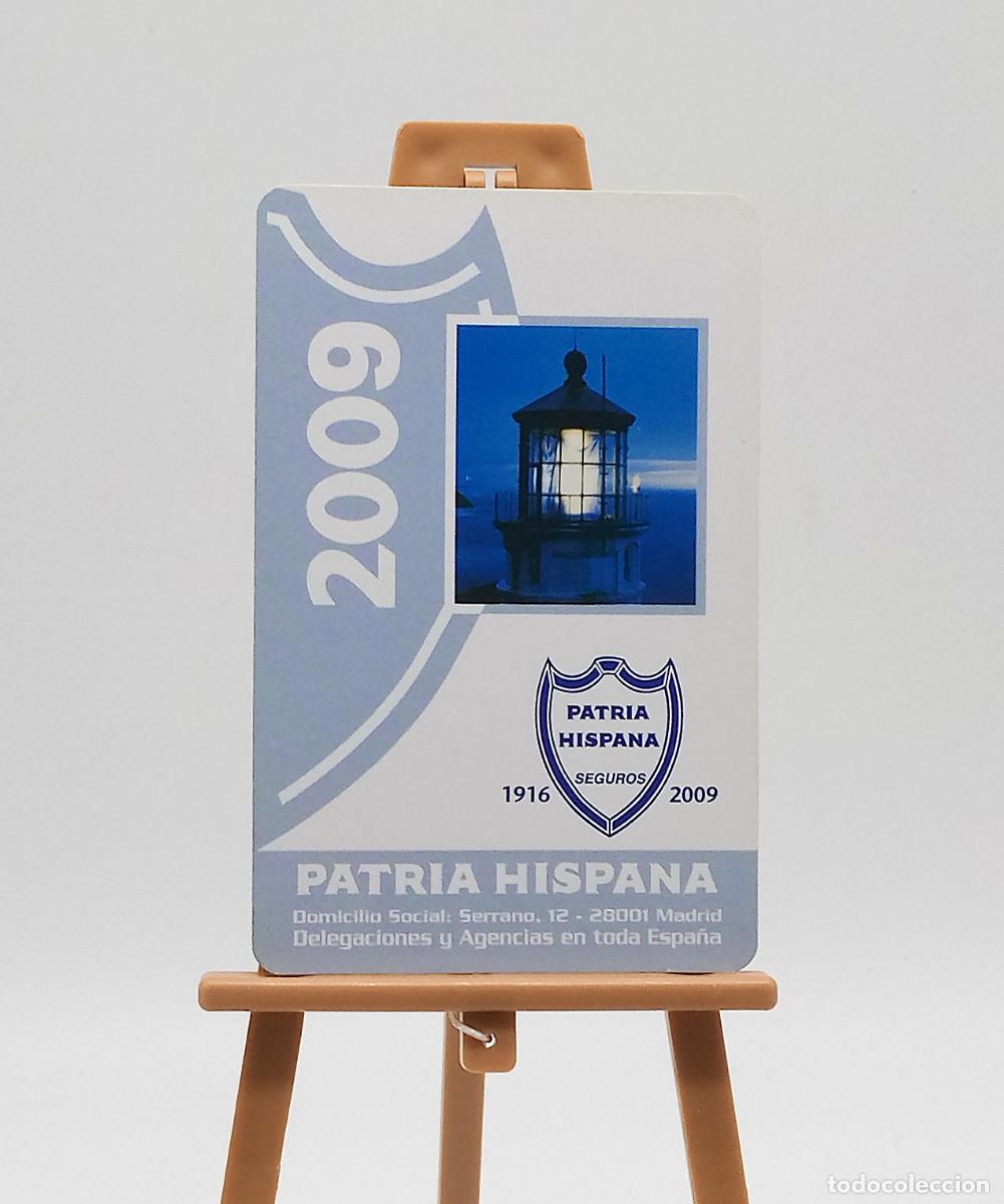 Coleccionismo Calendarios: Calendario de bolsillo - 2009 - Publicitario - Seguros Patria Hispana - Fournier