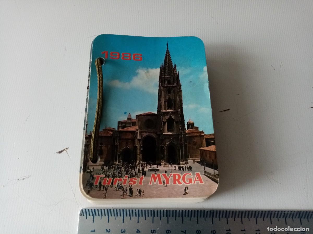 Coleccionismo Calendarios: CALENDARIO FOTOS TURIST MYRGA 1986 , ECHO EN BARCELONA 360 FOTOS ,