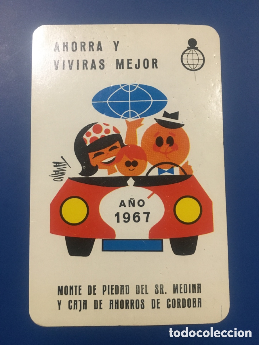 Sammeln von Kalendern: Calendario fournier 1967, Cajasur