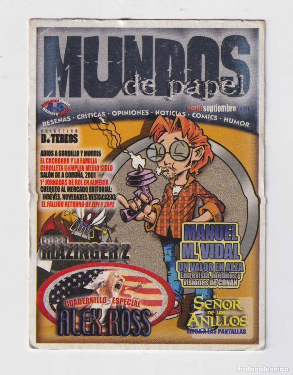 Coleccionismo Calendarios: CALENDARIO DE A&Ntilde;O 2002 CON PUBLICIDAD DE MUNDOS DE PAPEL EN ESPA&Ntilde;OL