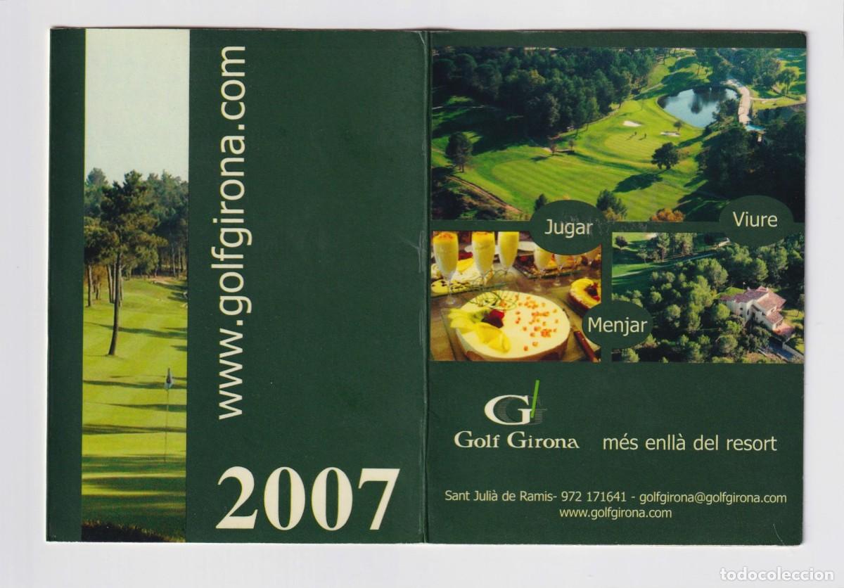 Coleccionismo Calendarios: CALENDARIO DE A&Ntilde;O 2007 CON PUBLICIDAD DE CAMPO DE GOLF GIRONA VILA JAGUAR EN CATAL&Aacute;N