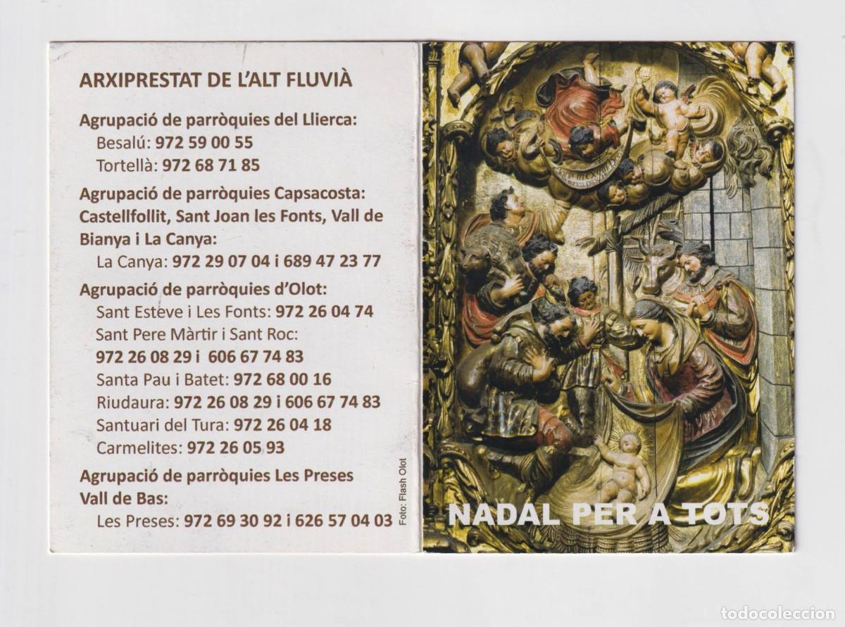 Coleccionismo Calendarios: CALENDARIO DE A&Ntilde;O 2014 CON PUBLICIDAD DE AGRUPACI&Oacute;N DE PARROQUIAS DE LA VALL DE BAS EN CATAL&Aacute;N