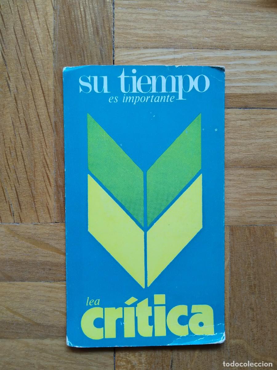Coleccionismo calendarios: CALENDARIO PUBLICITARIO PERIODICO REVISTA CRITICA A&Ntilde;O 1977 VER FOTOS
