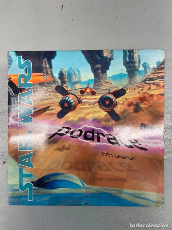 Coleccionismo Calendarios: STAR WARS 2001 PODRACE CALENDAR, GOLDEN TURTLE PRESS, INC. NUEVO.